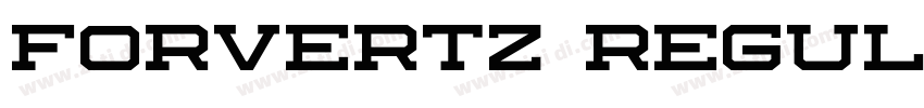 Forvertz Regular字体转换